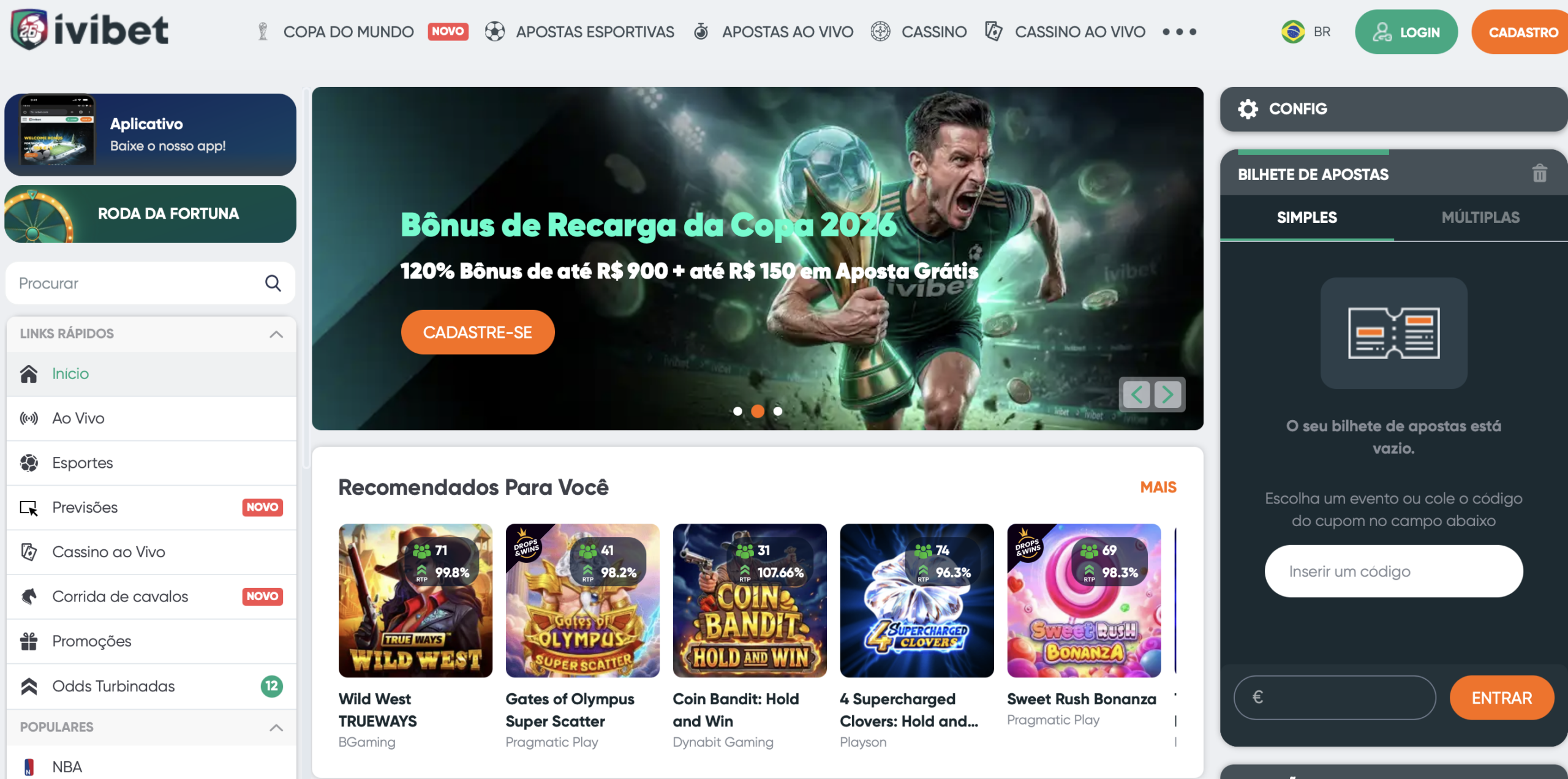 Ivibet - Cassino Online com 13.000+ Jogos e Suporte a Reais Brasileiros